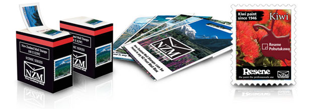 NZ Mail Kiwi stamps can be used anywhere within New Zealand